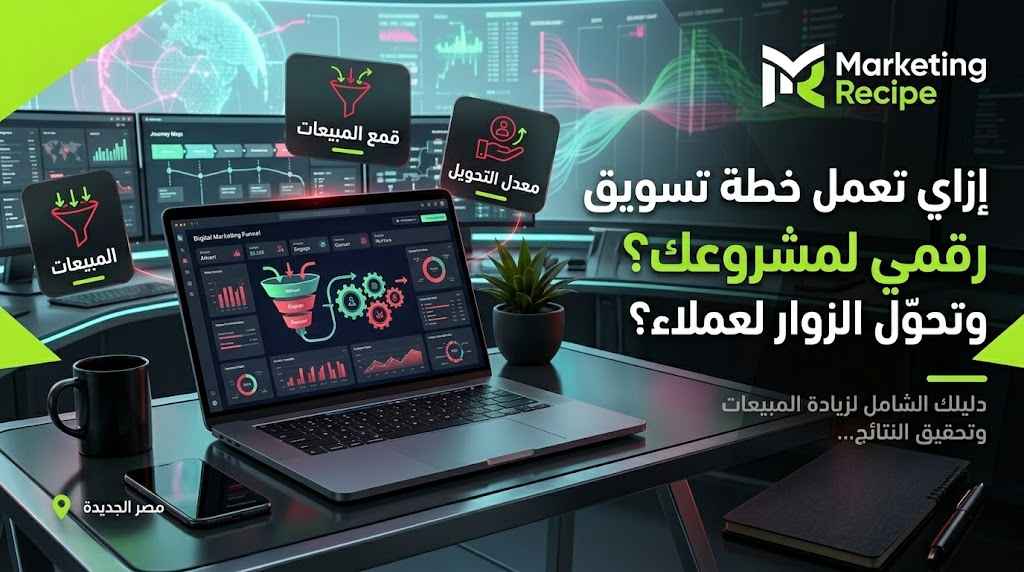 - إزاي تعمل خطة تسويق رقمي لمشروعك وتحوّل الزوار لعملاء؟